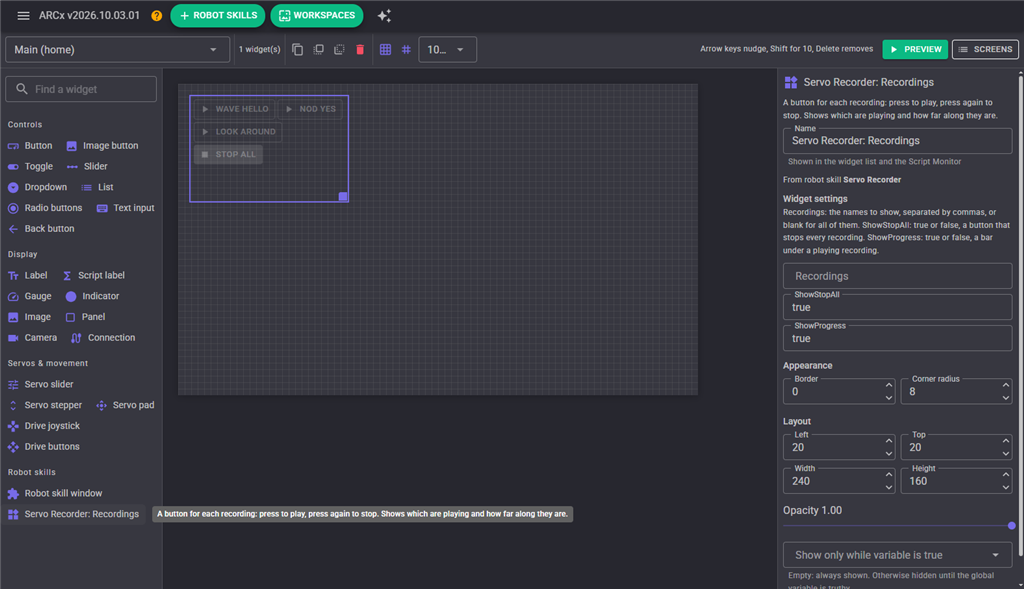 Custom UI designer