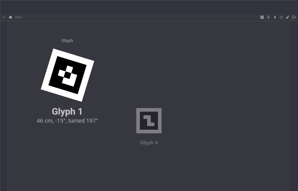 Glyph widgets on a Custom UI screen