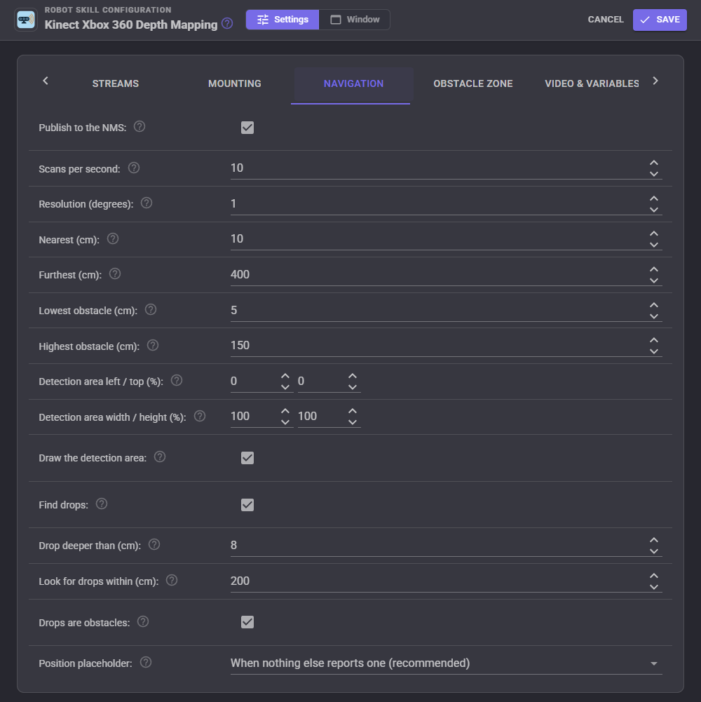 Navigation tab