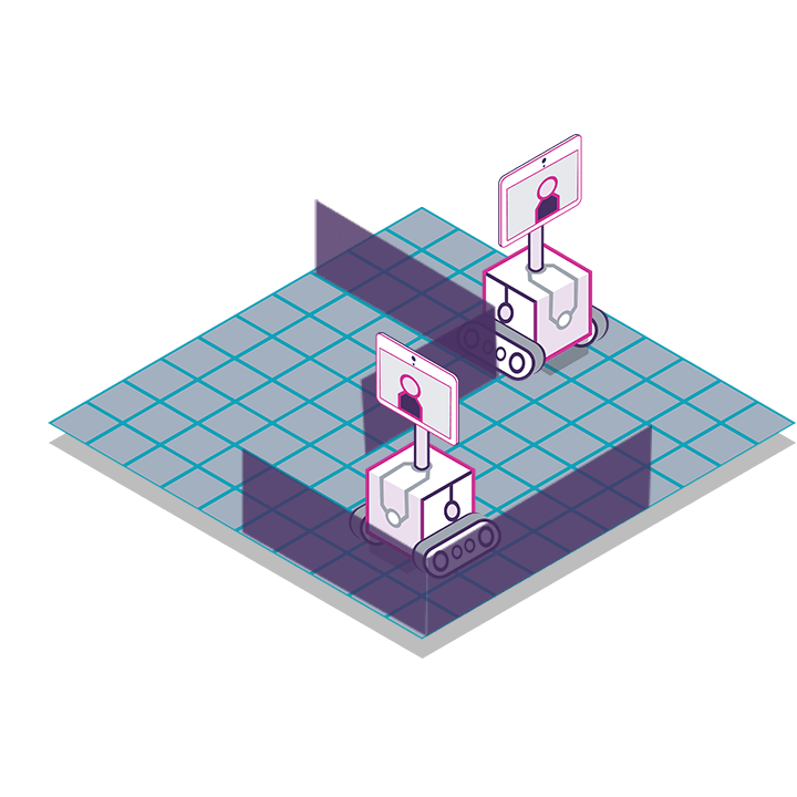 Tele-presence robots in Exosphere