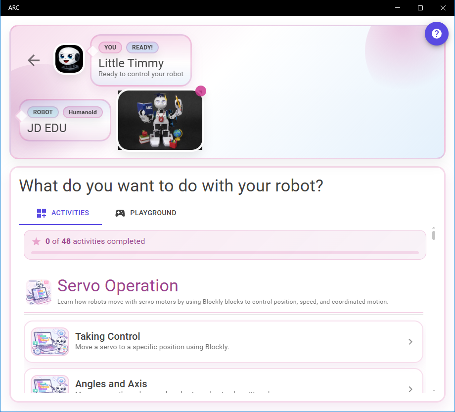 Guided Activity Lessons