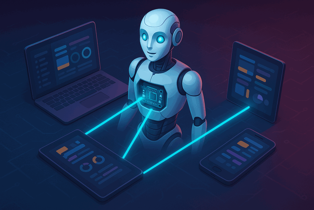 ARCx runs on the robot and is programmed from a laptop, tablet or phone browser