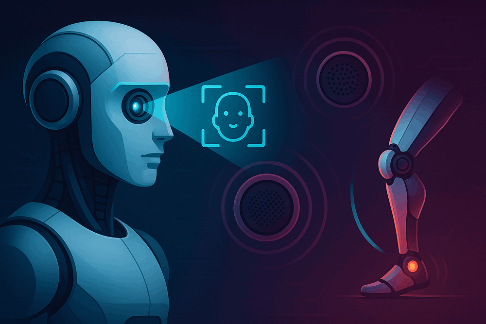 ARCx camera vision with face tracking, speech synthesis and recognition, and servo motion