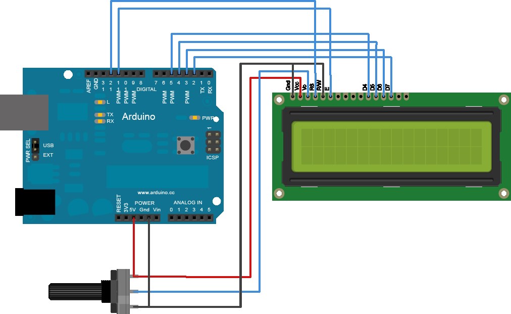 Lcd Display For Ezb4 - Using Arduino Mini As Controler