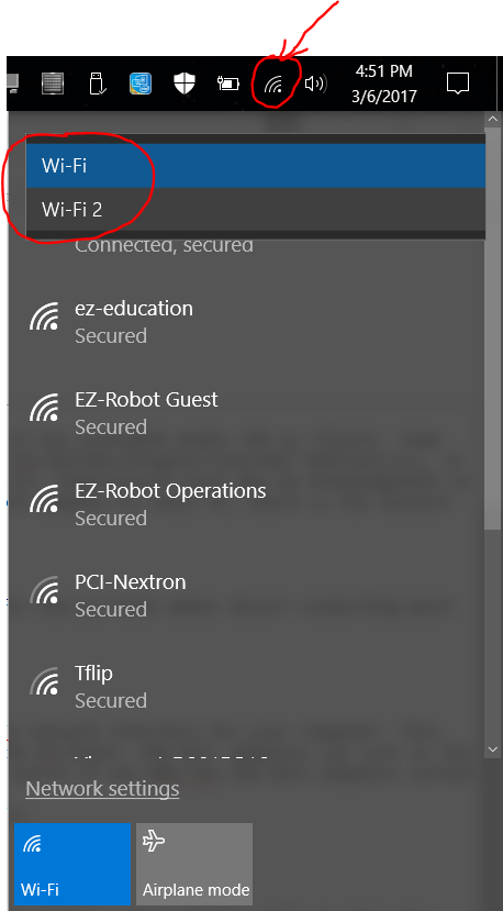 usb wifi connection