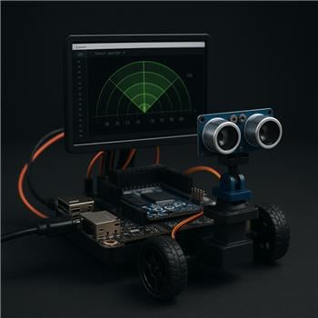 Ultrasonic Radar Left/Right Flipped Lattepanda