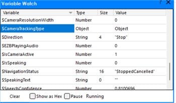Camera Tracking Type Variable Bug