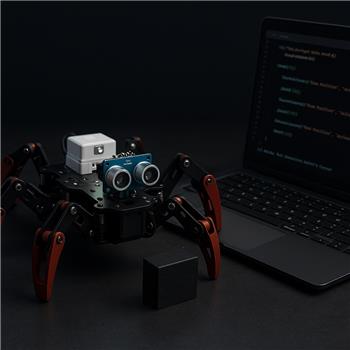 Six hexapod ultrasonic avoidance blocking